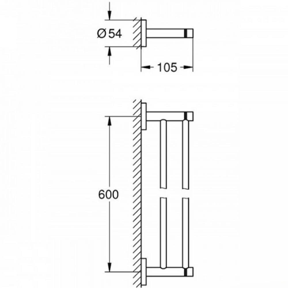 Grohe Essentials İkili Siyah Havluluk - 1024732430 Hemen Al