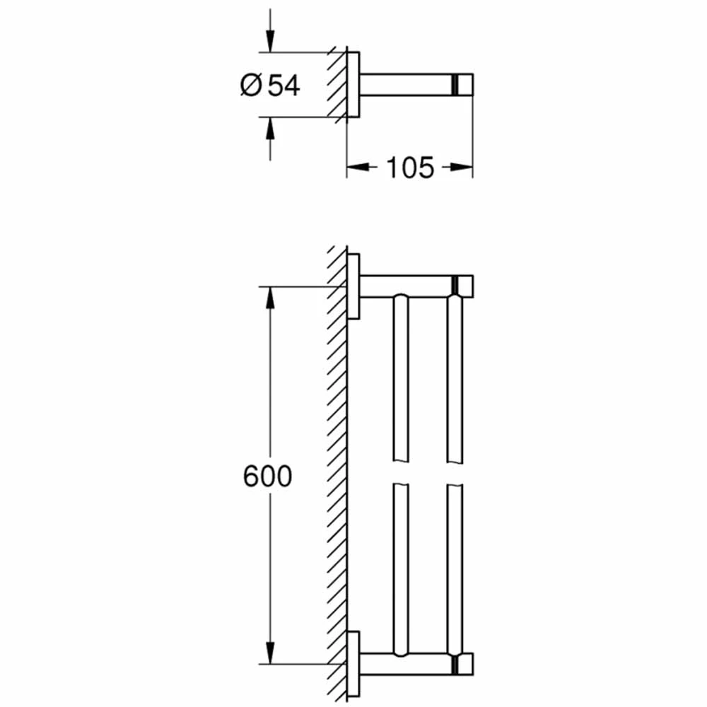 Grohe Essentials New Rose İkili Havluluk - 40802DA1 Hemen Al