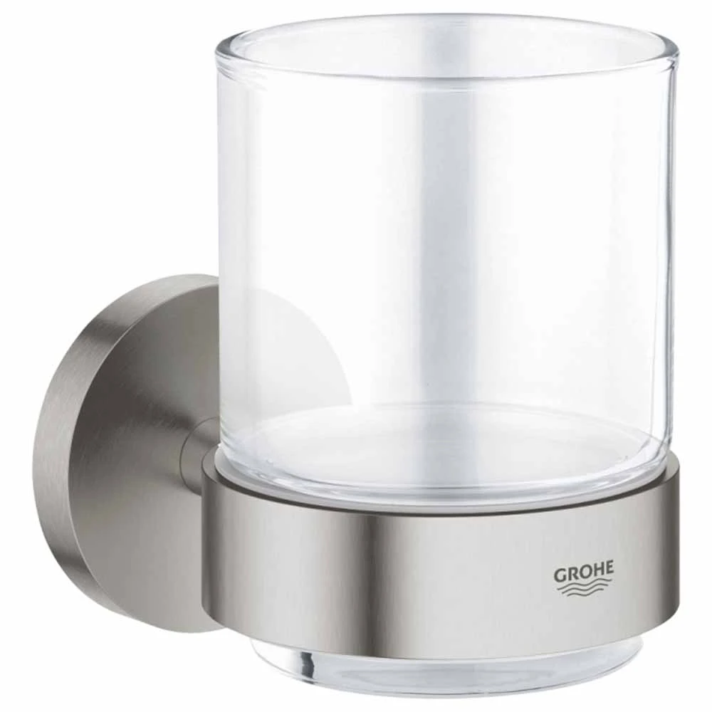 Grohe Essentials New Tutamaçlı Cam Fırçalık - 40447DC1 Hemen Al