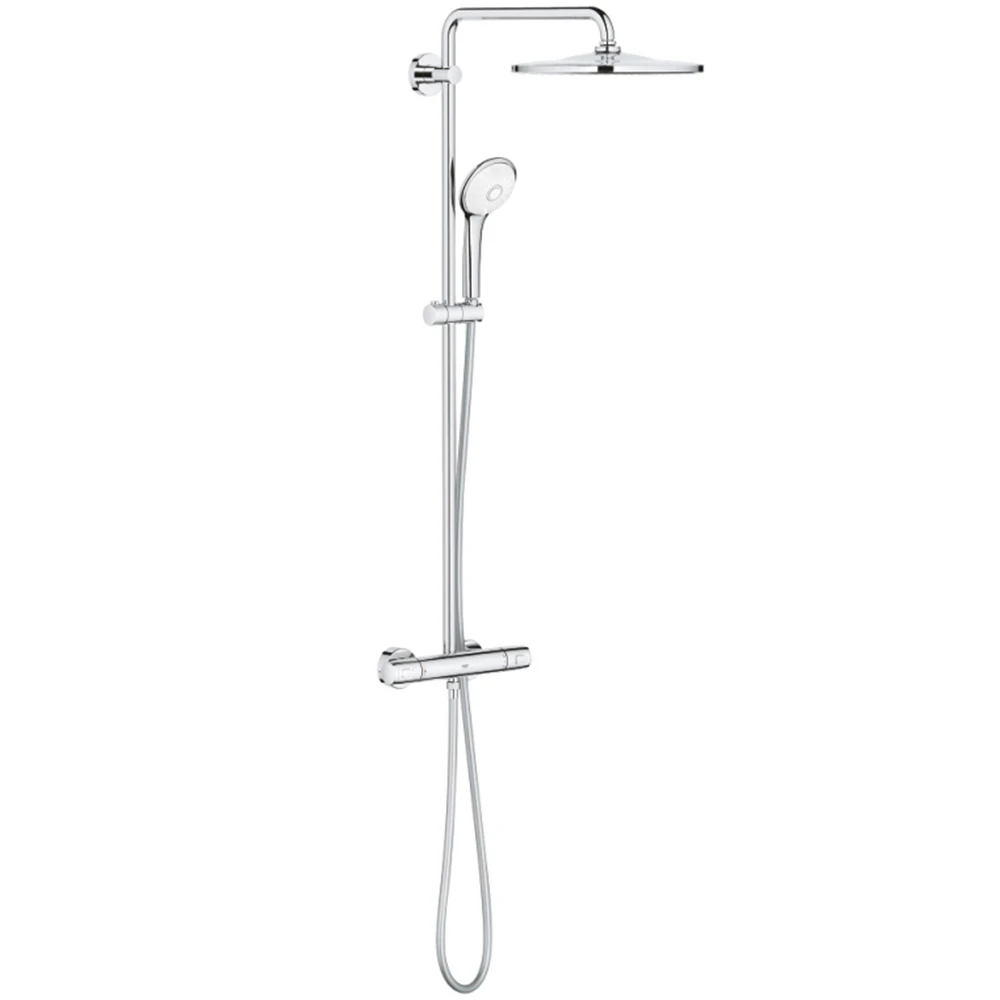 Grohe Euphoria System Duvara Monte Termostatik Bataryalı Duş Sistemi - 26723000 Hemen Al