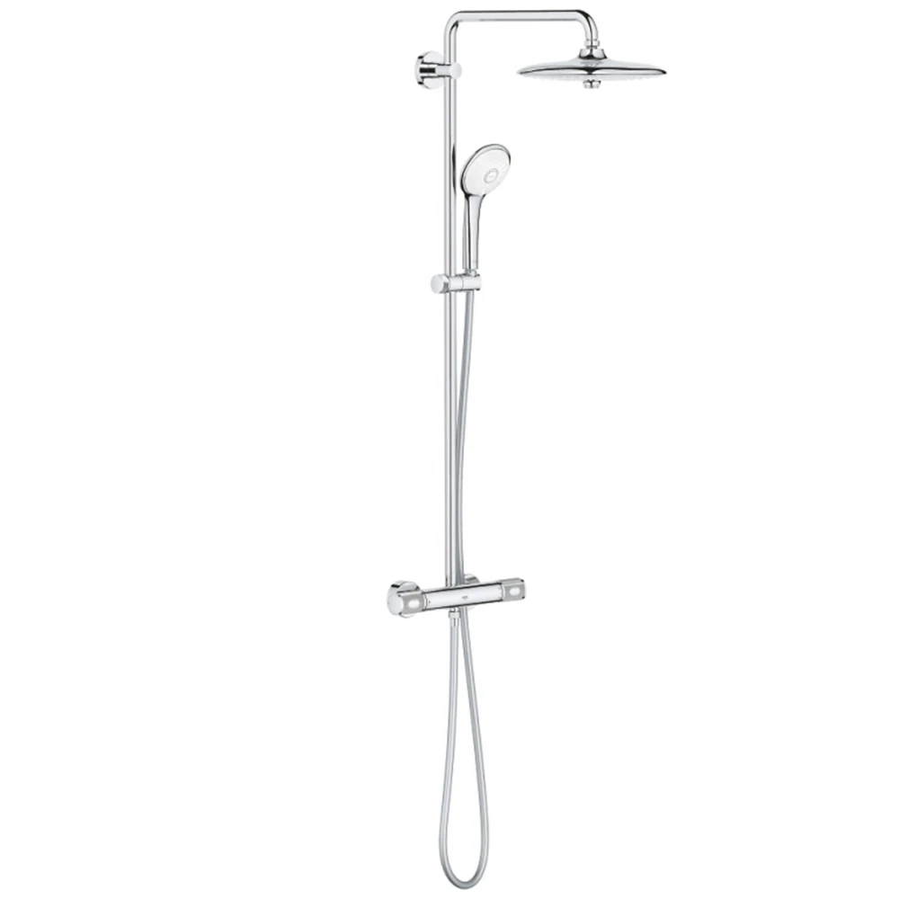 Grohe Euphoria System Duvara Monte Termostatik Bataryalı Duş Sistemi -27615002 Hemen Al