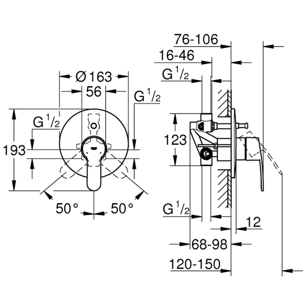 Grohe Eurostyle Cosmopolitan Tek Kumandalı Banyo Bataryası - 33637002 Hemen Al