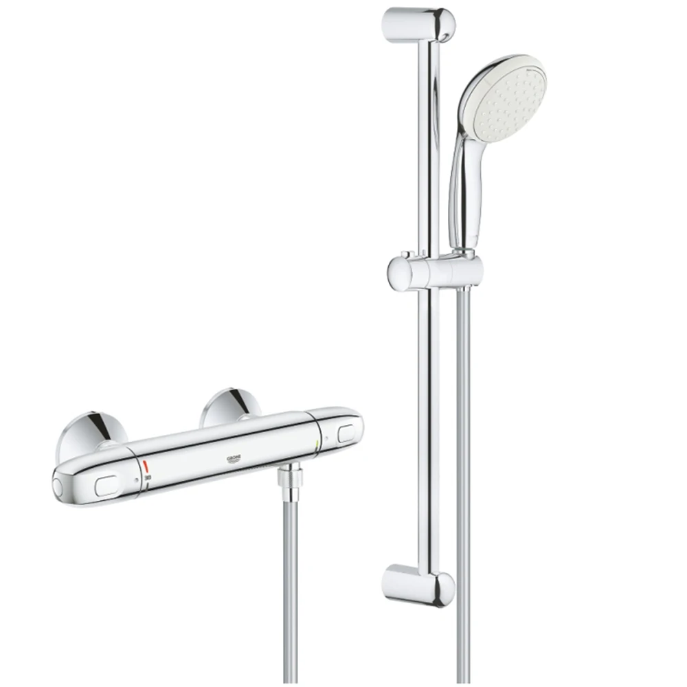 Grohe Grohtherm 1000 Termostatik Duş Bataryası / Duş Seti Dahil - 34820004 Hemen Al