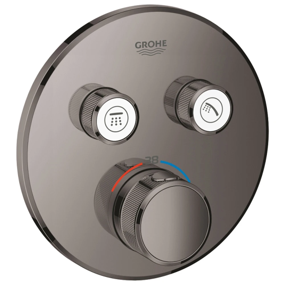 Grohe Grohtherm SmartControl Çift Valfli Akış Kontrollü Nikel Ankastre Termostatik Duş Bataryası - 29119A00 Hemen Al