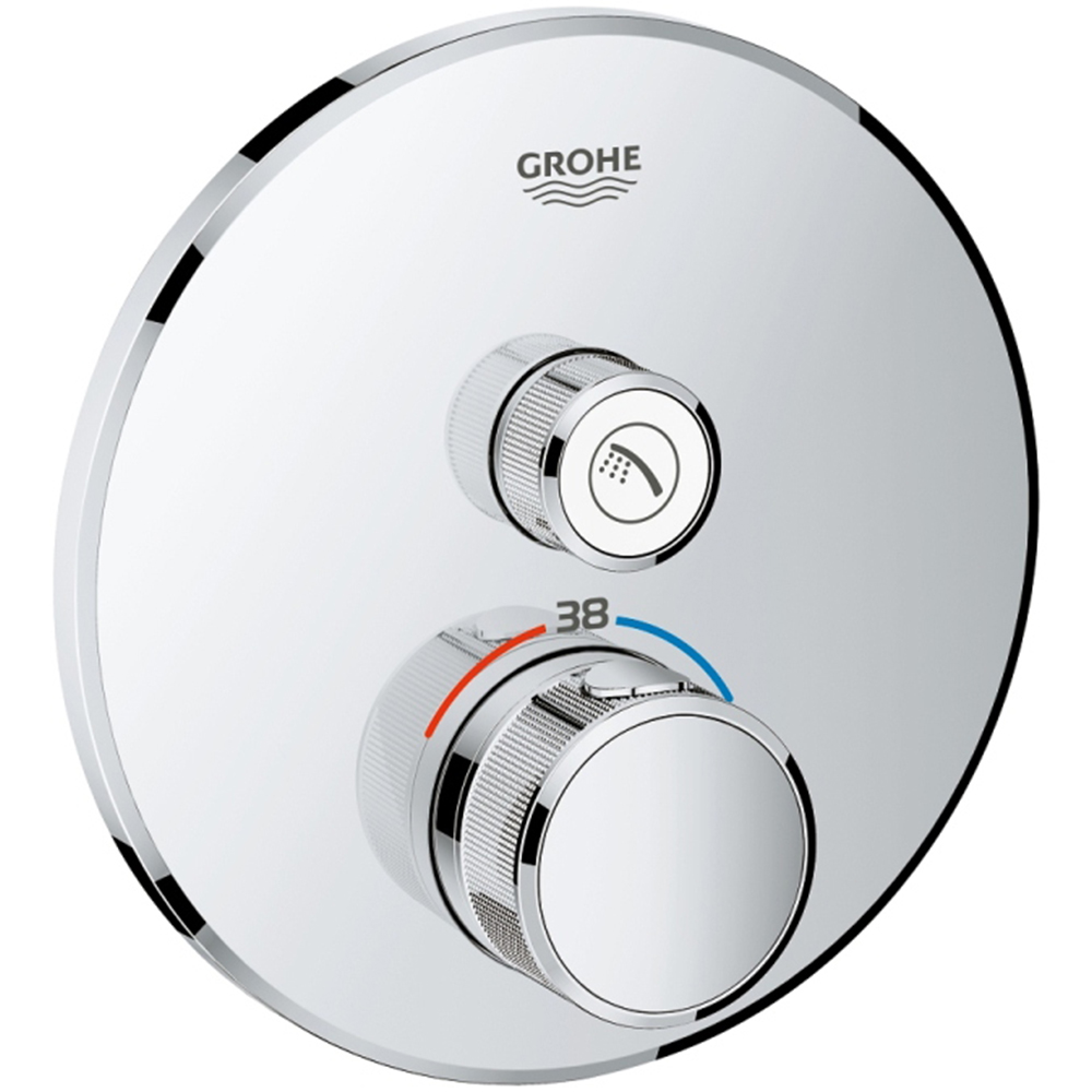 Grohe Grohtherm SmartControl Tek Valfli Akış Kontrollü Ankastre Termostatik Duş Bataryası - 29118000 Hemen Al