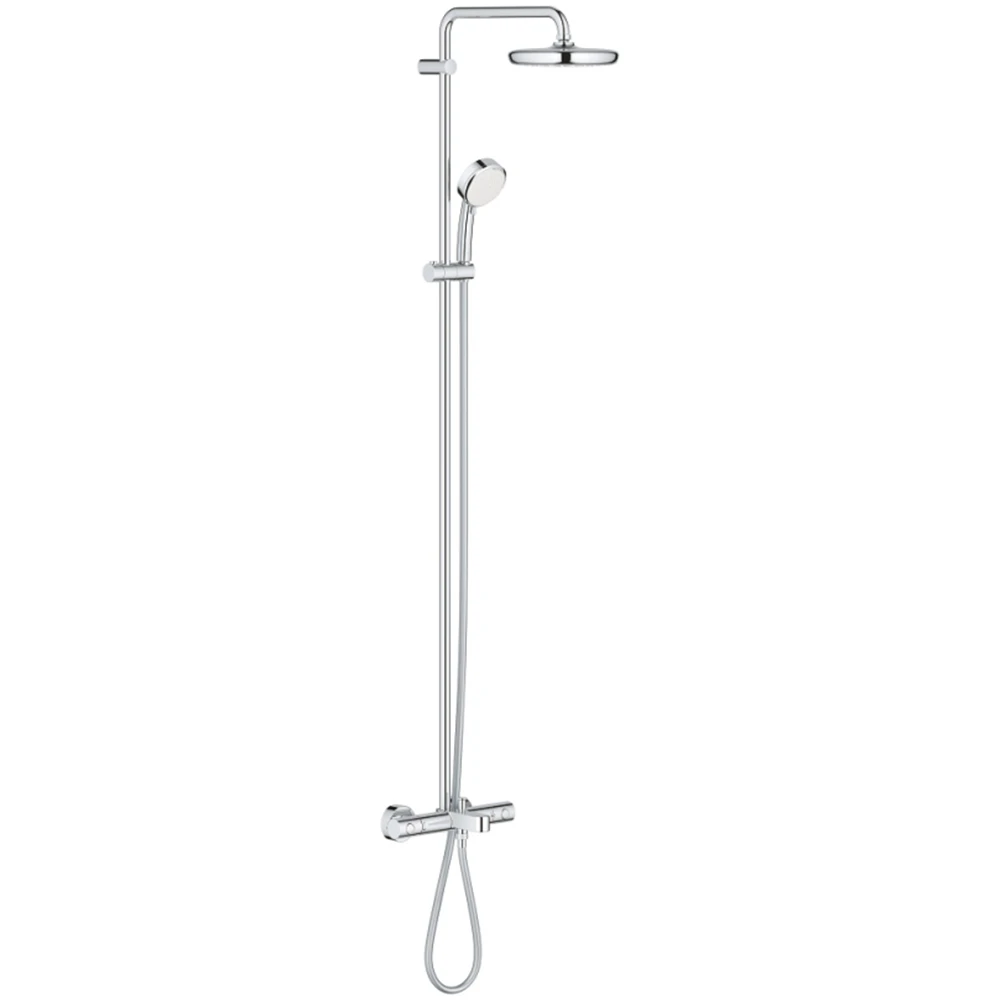 Grohe New Tempesta Cosmop. System Duvara Monte Tek Kumandalı Bataryalı Duş Sistemi- 26224001 Hemen Al