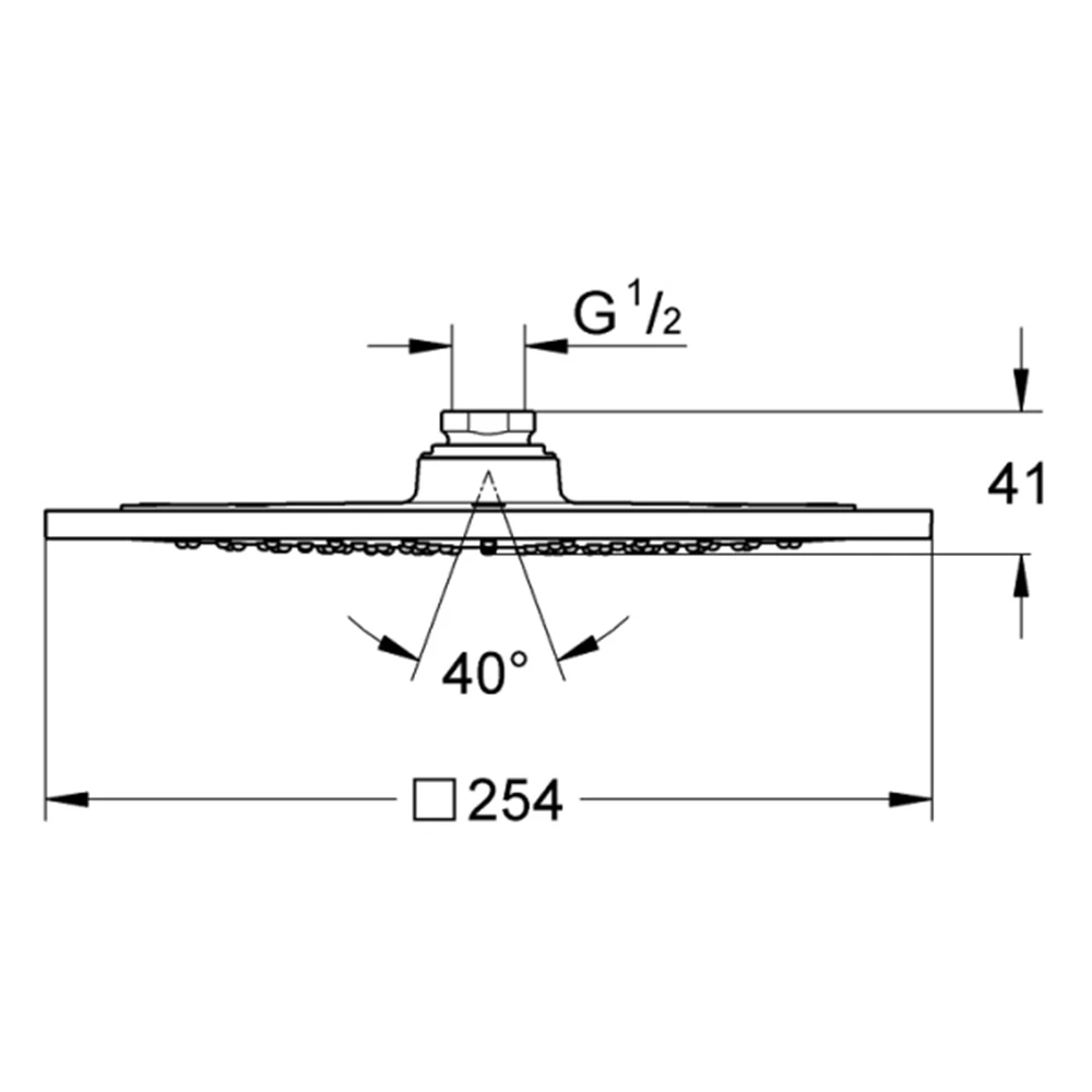 Grohe Rainshower 1 Akışlı F-Series 10