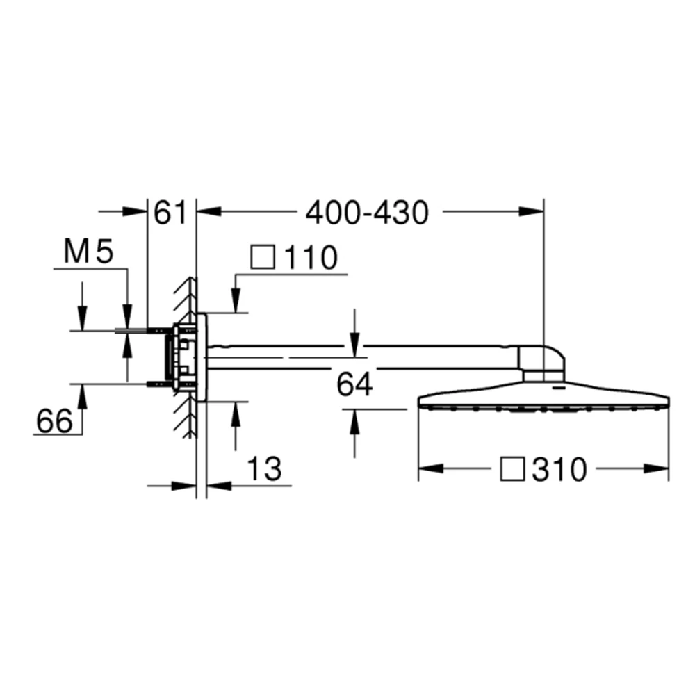 Grohe Rainshower SmartActive 2 Akışlı Nikel Tepe Duşu Seti - 26479A00 Hemen Al