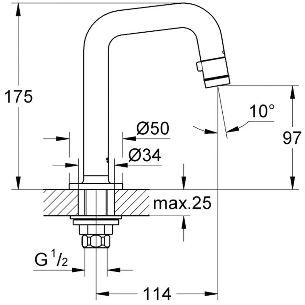 Grohe Universal Universal Duvardan Musluk DN15 - 20203000 Hemen Al
