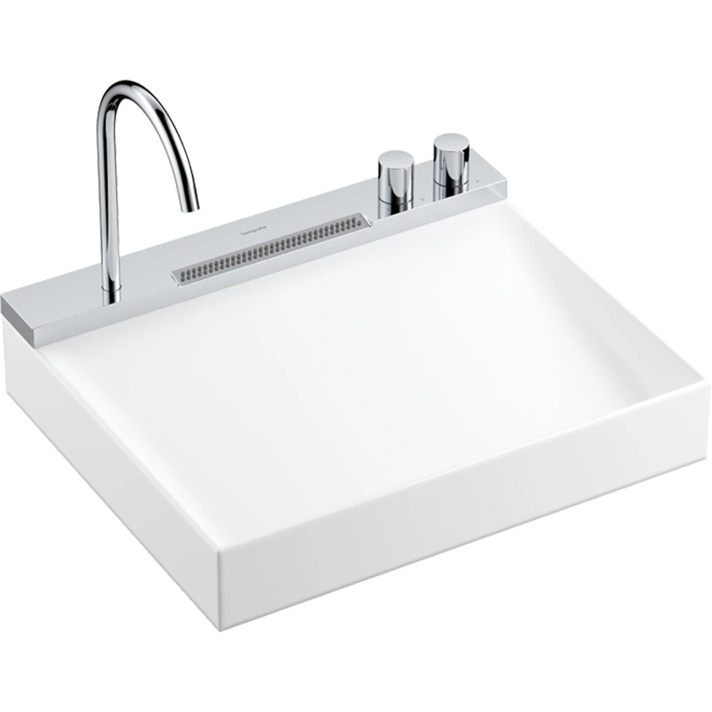 Hansgrohe Avalegra AquaUnit 58x48 Cm Bataryalı Beyaz-Krom Lavabo - 22472000 Hemen Al