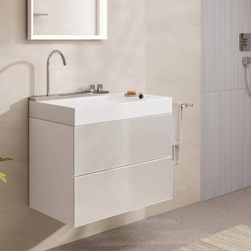 Hansgrohe Avalegra AquaUnit 78x48 Cm Bataryalı Beyaz-Krom Lavabo - 22473000 Hemen Al