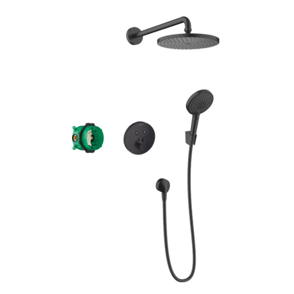 Hansgrohe Croma Mat Siyah Duş Sistemi Hemen Al