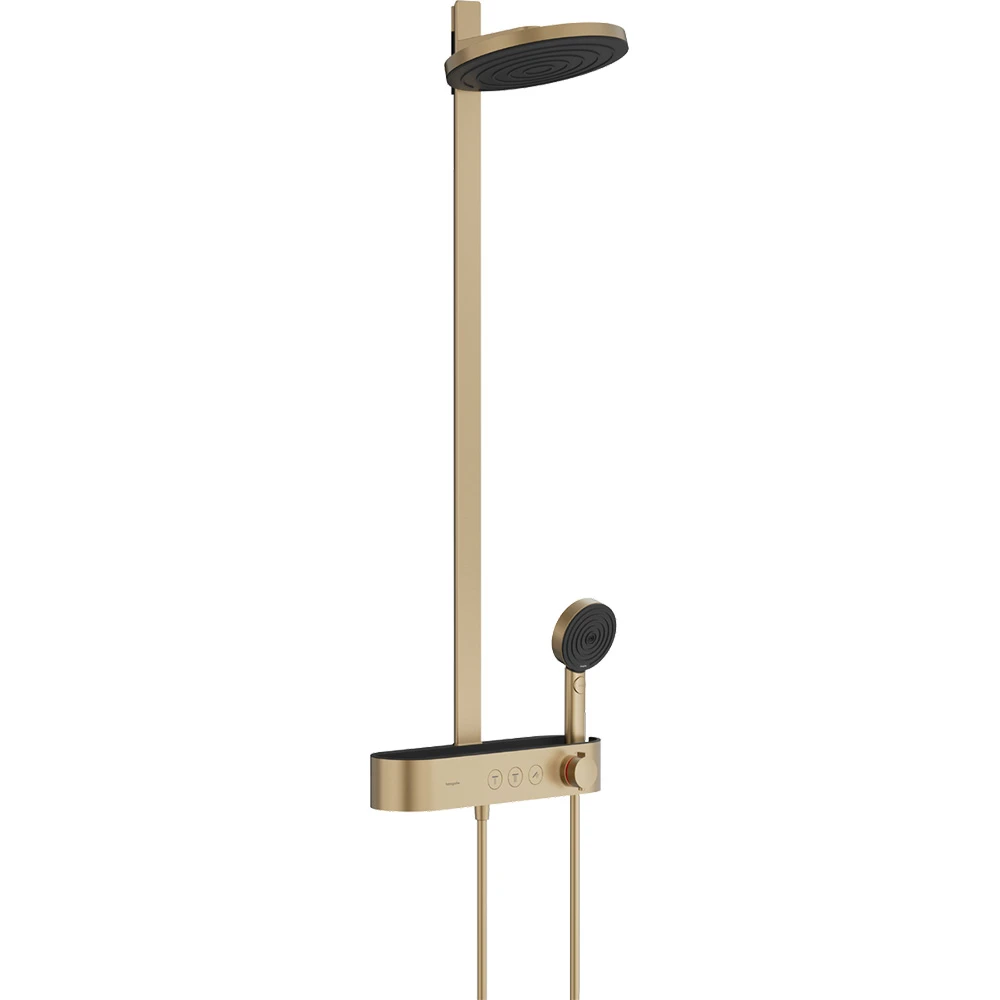 Hansgrohe Pulsify S 260 2jet, ShowerTablet Select Mat Bronz EcoSmart Duş kolonu 24240140 Hemen Al