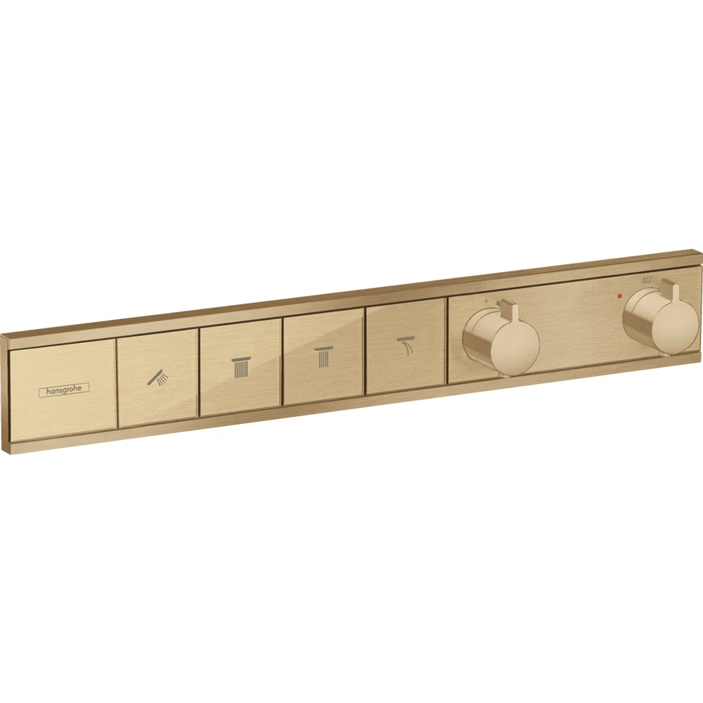Hansgrohe RainSelect 4 Çıkış İçin Mat Bronz Termostatik Ankastre Banyo Bataryası - 15382140 Hemen Al