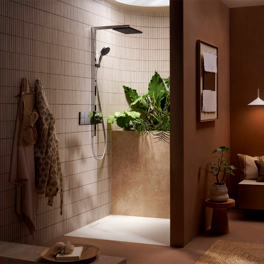 Hansgrohe Raindance Alive Q 210/340 1jet EcoSmart Duş Kolonu - 24581000 Hemen Al