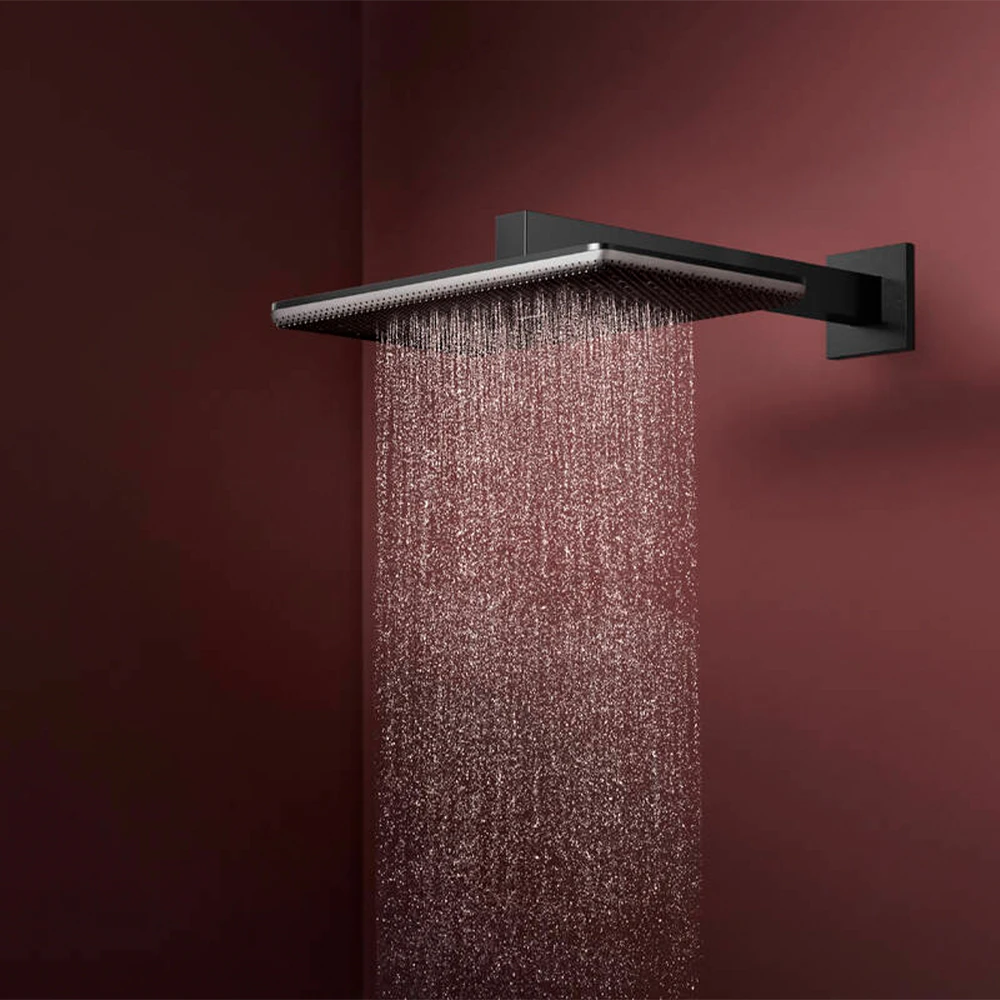 Hansgrohe Raindance Alive Q 210/340 2jet EcoSmart Mat Siyah-Krom Tepe Duşu - 24551340 Hemen Al