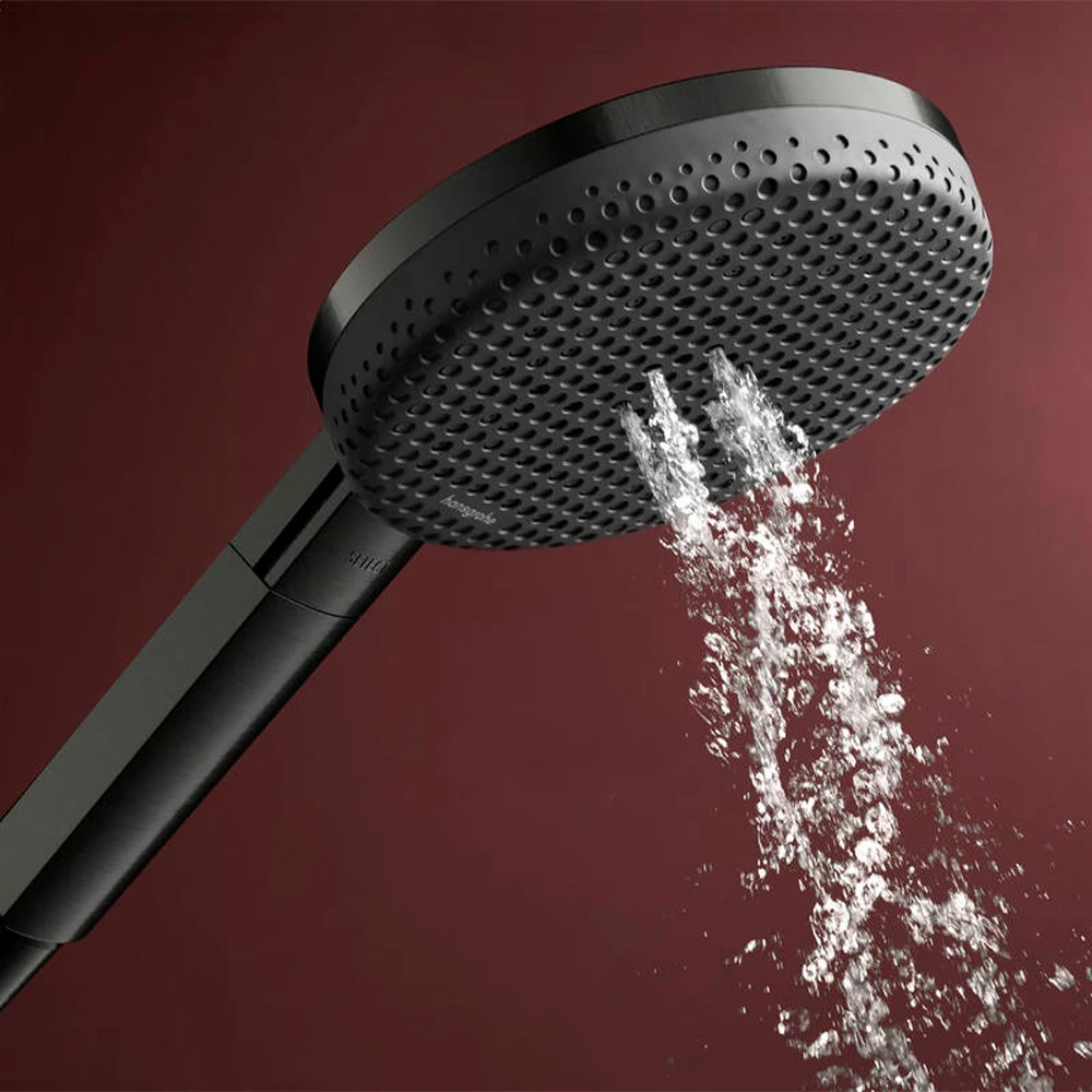 Hansgrohe Raindance Alive Select S 125 3jet EcoSmart+ Mat Siyah-Krom El Duşu - 24512340 Hemen Al
