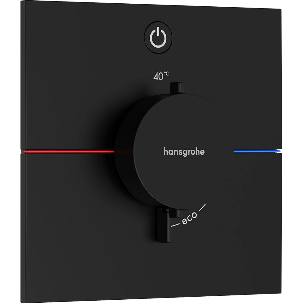 Hansgrohe ShowerSelect Comfort E Satin Siyah 1 Çıkış İçin Ankastre Termostatik Banyo Bataryası 15571670 Hemen Al