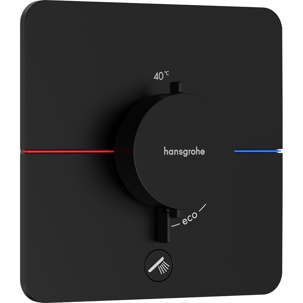 Hansgrohe ShowerSelect Comfort Q Satin Siyah Ankastre Montaj Termostatik Banyo Bataryası 15589670 Hemen Al