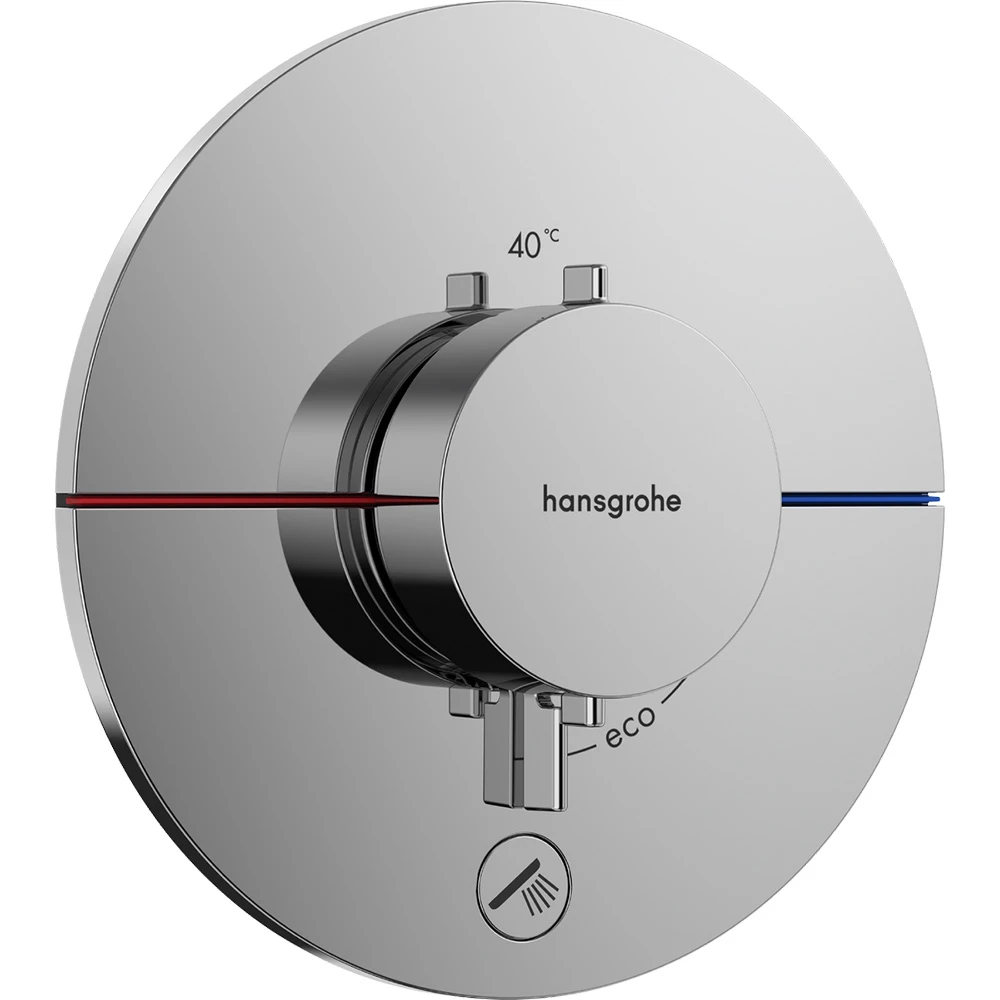 Hansgrohe ShowerSelect Comfort S 1 Çıkış ve İlave Çıkış İçin Ankastre Termostatik Banyo Bataryası 15562000 Hemen Al