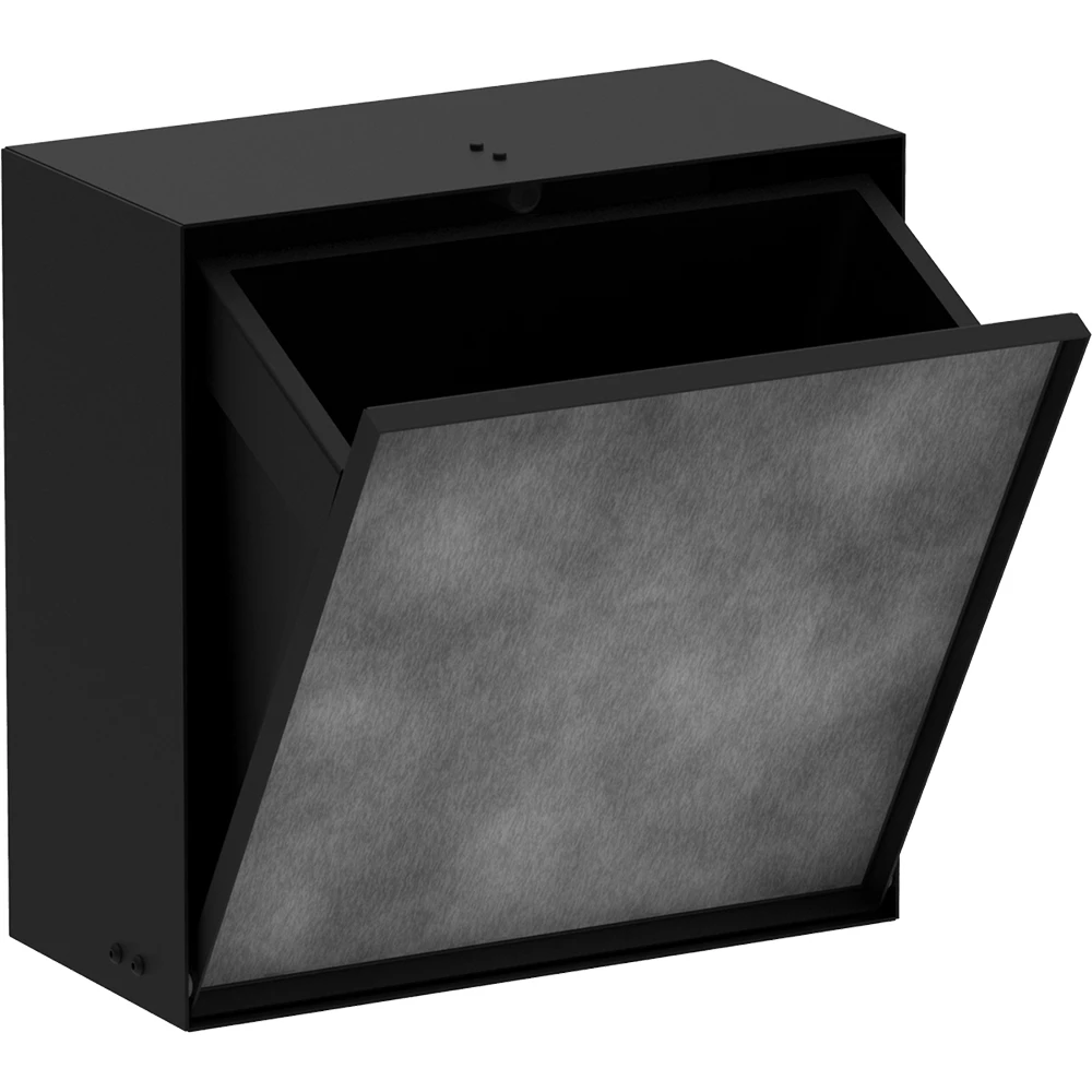 Hansgrohe XtraStoris Rock Ankastre Satin Siyah Çöp Kutusu - 56090670 Hemen Al