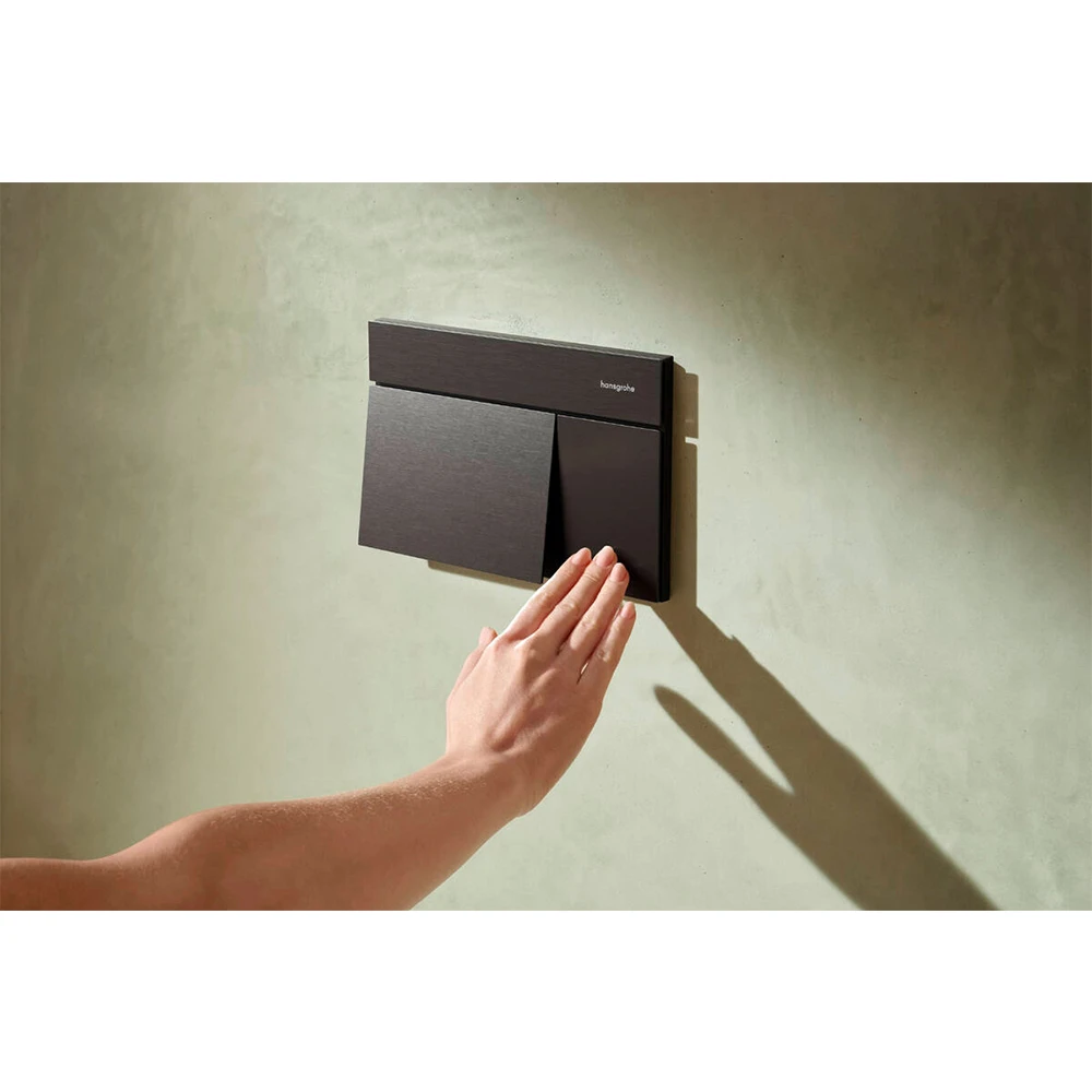 Hansgrohe iFrame Element E Mat Siyah-Krom Gömme Rezervuar Paneli - 66003340 Hemen Al
