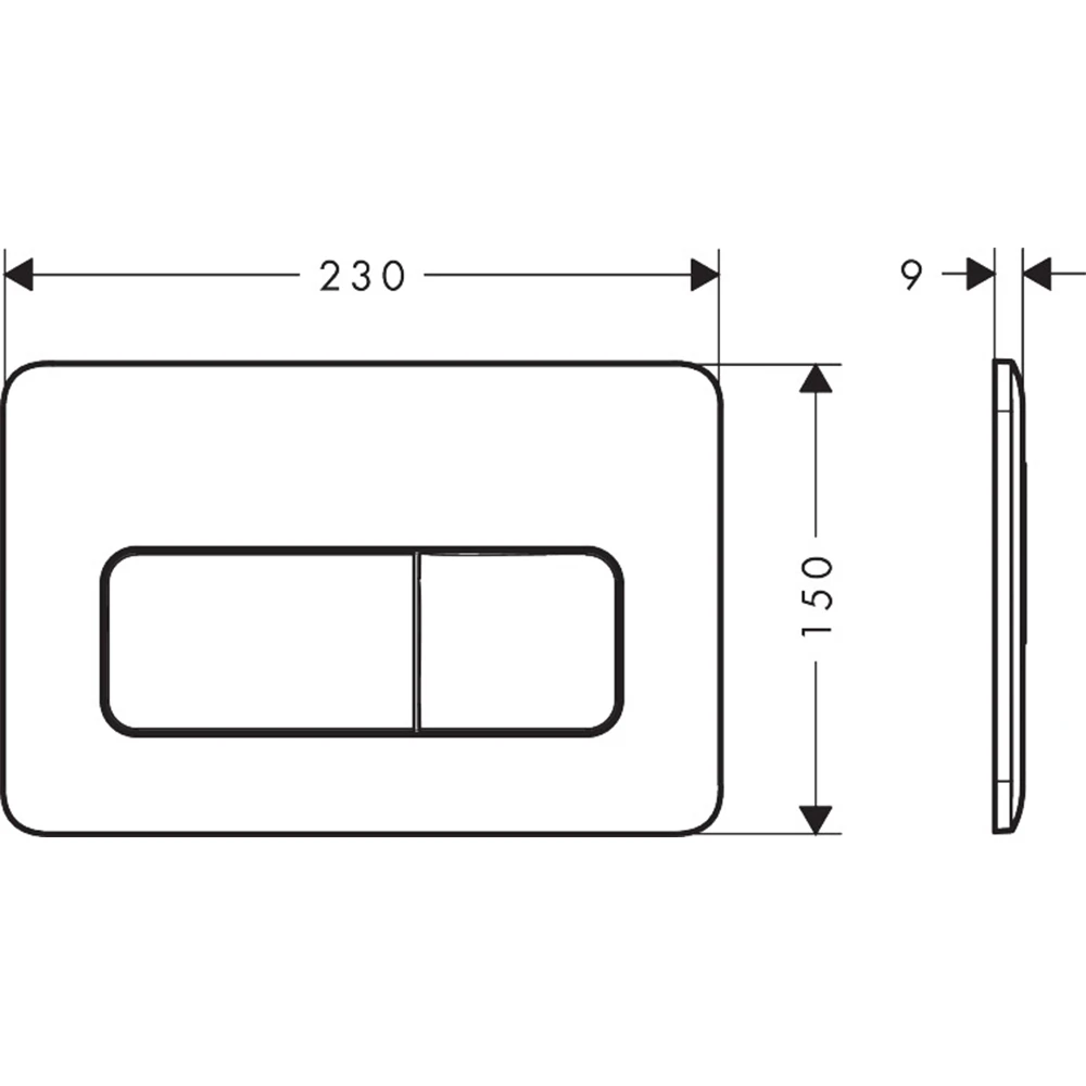 Hansgrohe iFrame Original Q Mat Siyah Gömme Rezervuar Paneli - 66001670 Hemen Al