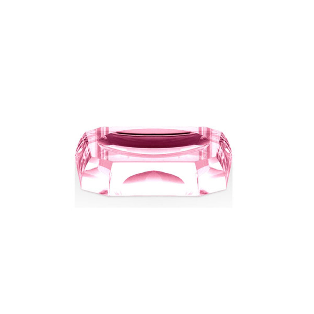 Decor Walther Kristall Pembe Tezgah Üstü Sabunluk Hemen Al
