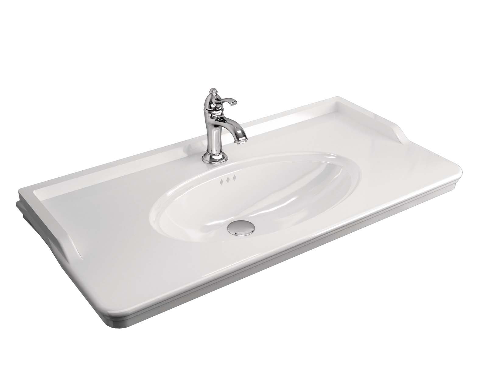Kale Artdeco 100 Cm Etajerli Lavabo Hemen Al