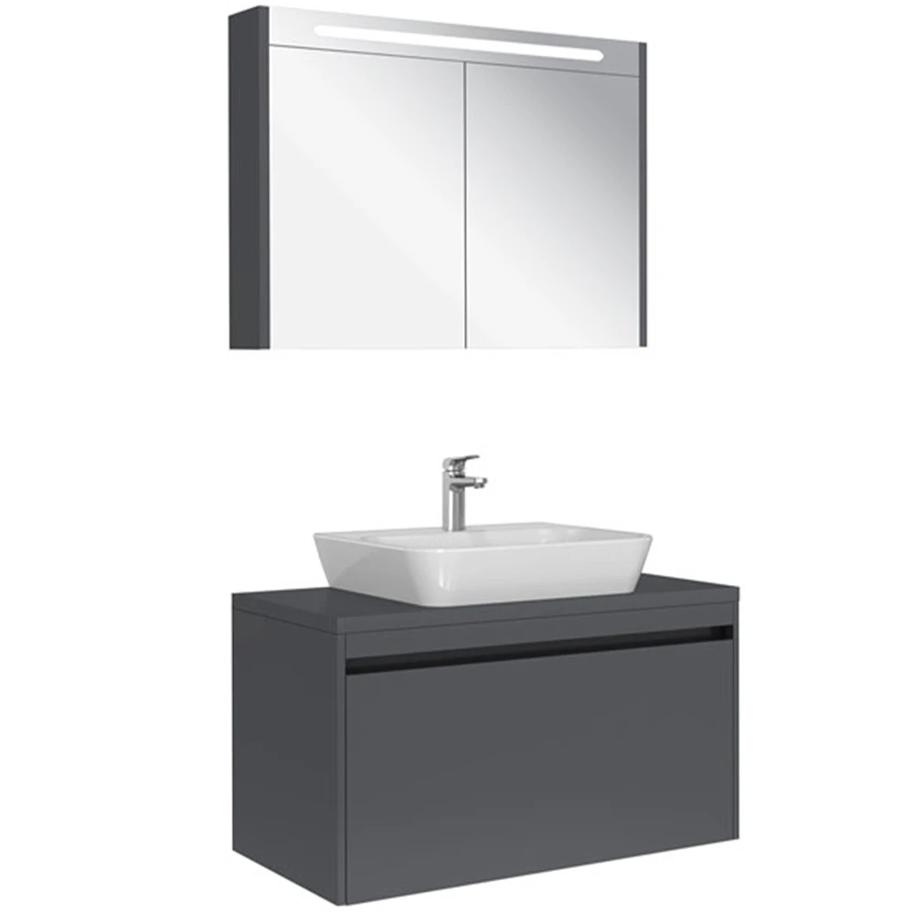Kale Idea 2.0 100 Cm Parlak Antrasit Tek Çekmeceli Banyo Dolabı Takımı 610100200597 Hemen Al