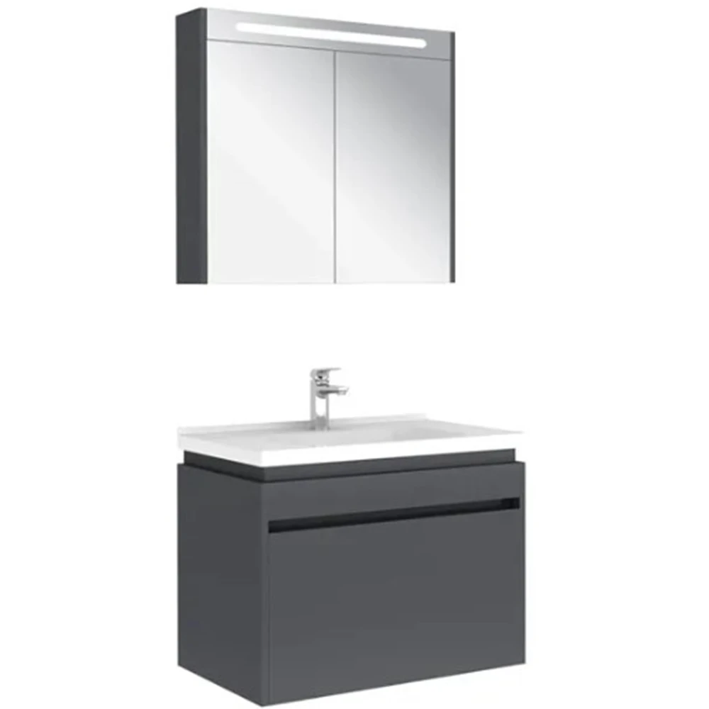 Kale Idea 2.0 80 Cm Parlak Antrasit Tek Çekmeceli Banyo Dolabı Takımı 610100200491 Hemen Al