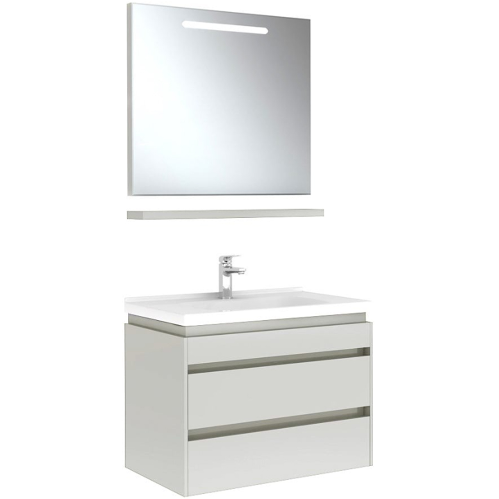 Kale Idea 2.0 80 Cm Parlak Beyaz Çift Çekmeceli Banyo Dolabı Takımı 610100200526 Hemen Al