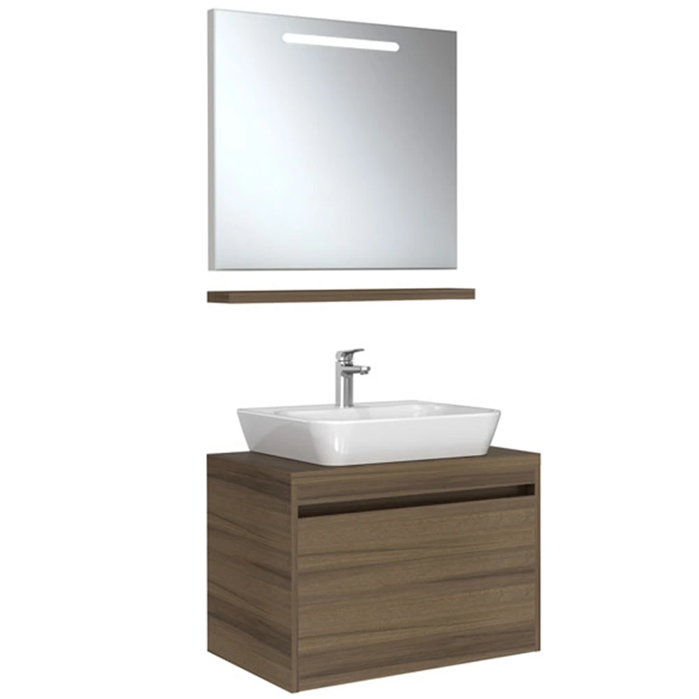 Kale Idea 2.0 80 Cm Pasifik B Tek Çekmeceli Banyo Dolabı Takımı (Ayna-Çanak Lavabo) Hemen Al