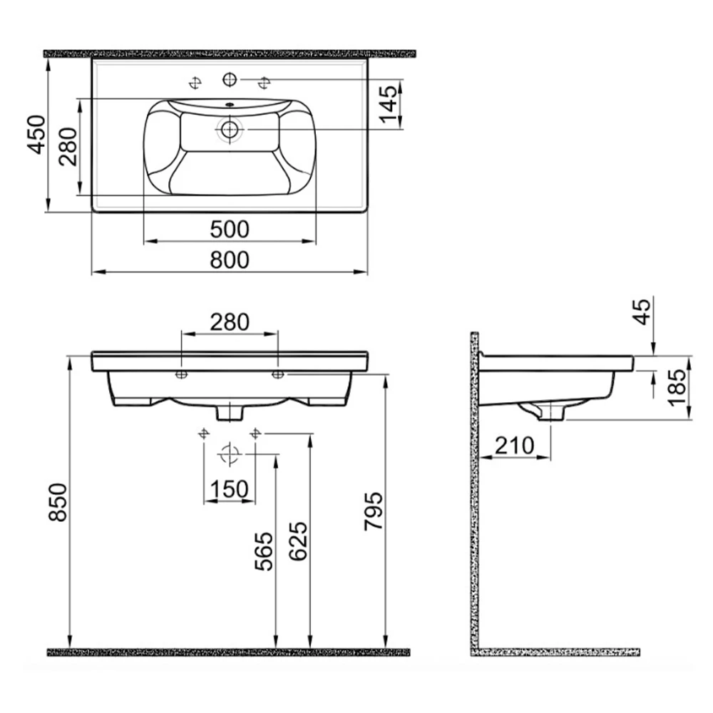 Kale Idea 2.0 80x45 Cm Etajerli Lavabo Hemen Al