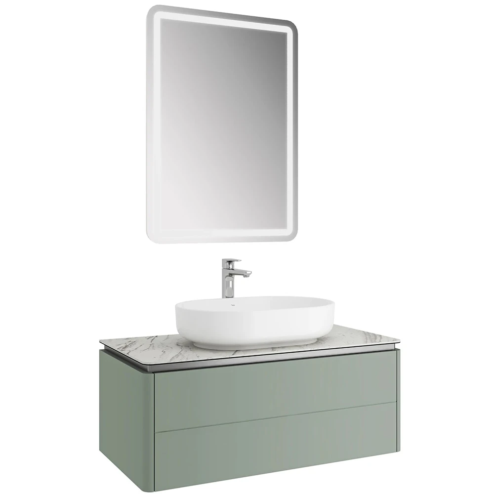 Kale Lotus 100 Cm Mat Adaçayı Yeşili-Pallisandro Banyo Dolabı Takımı 610100201488 Hemen Al