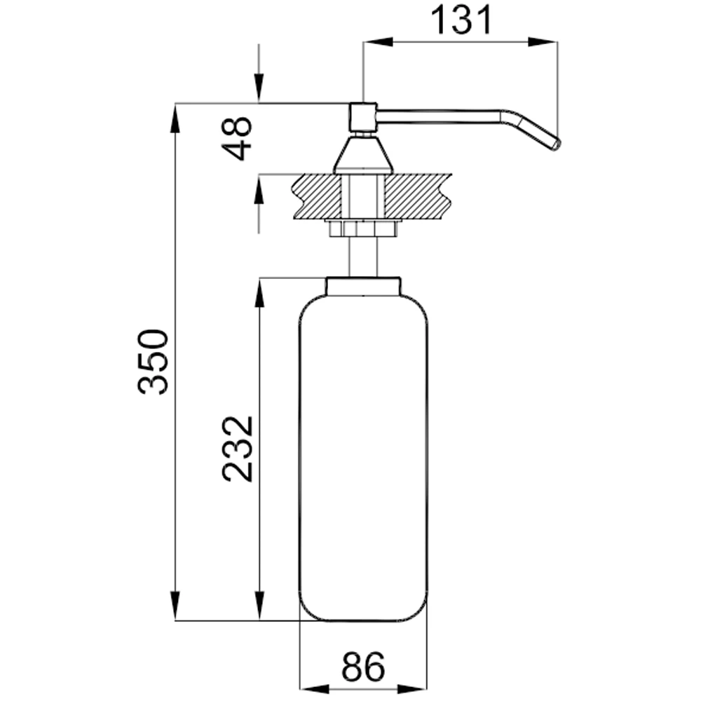 Kale Public 1 Lt Ankastre Sıvı Sabunluk Hemen Al