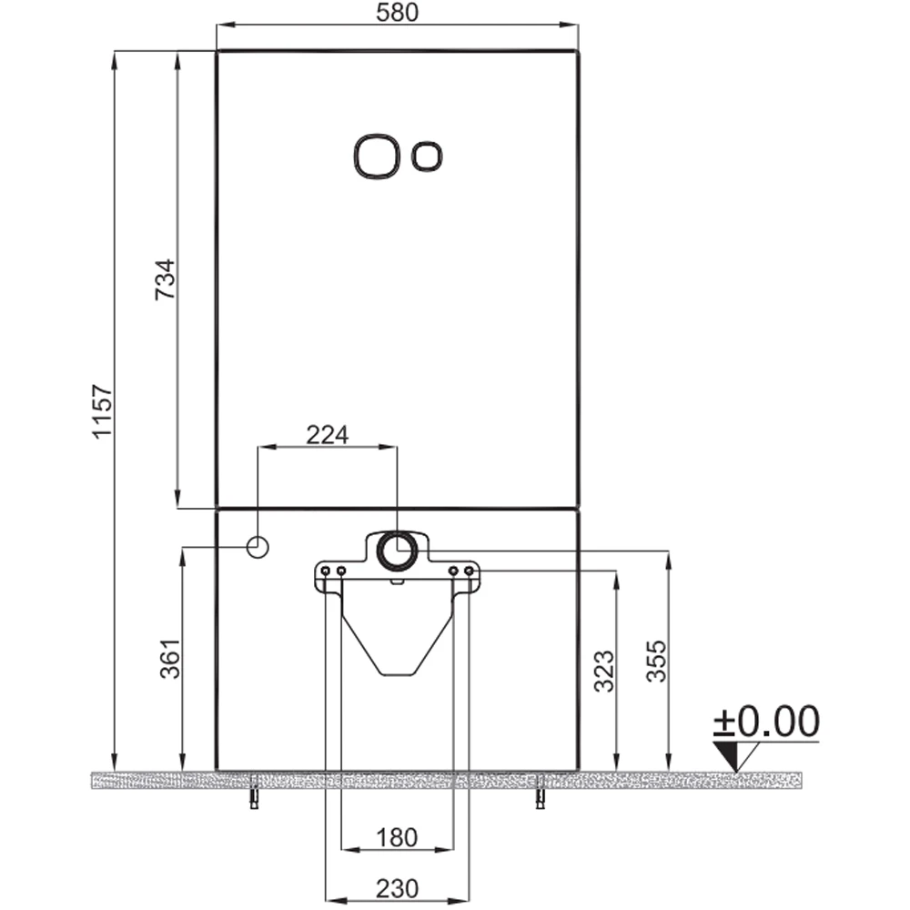 Kale Trono 3/6L Mega Siyah Monoblok Rezervuar Seti Hemen Al