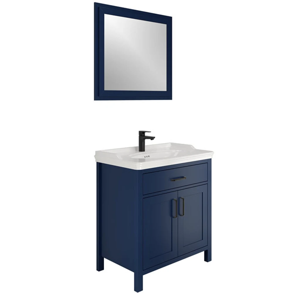 Kale Vintage 80 Cm Mavi Banyo Dolabı Takımı Hemen Al