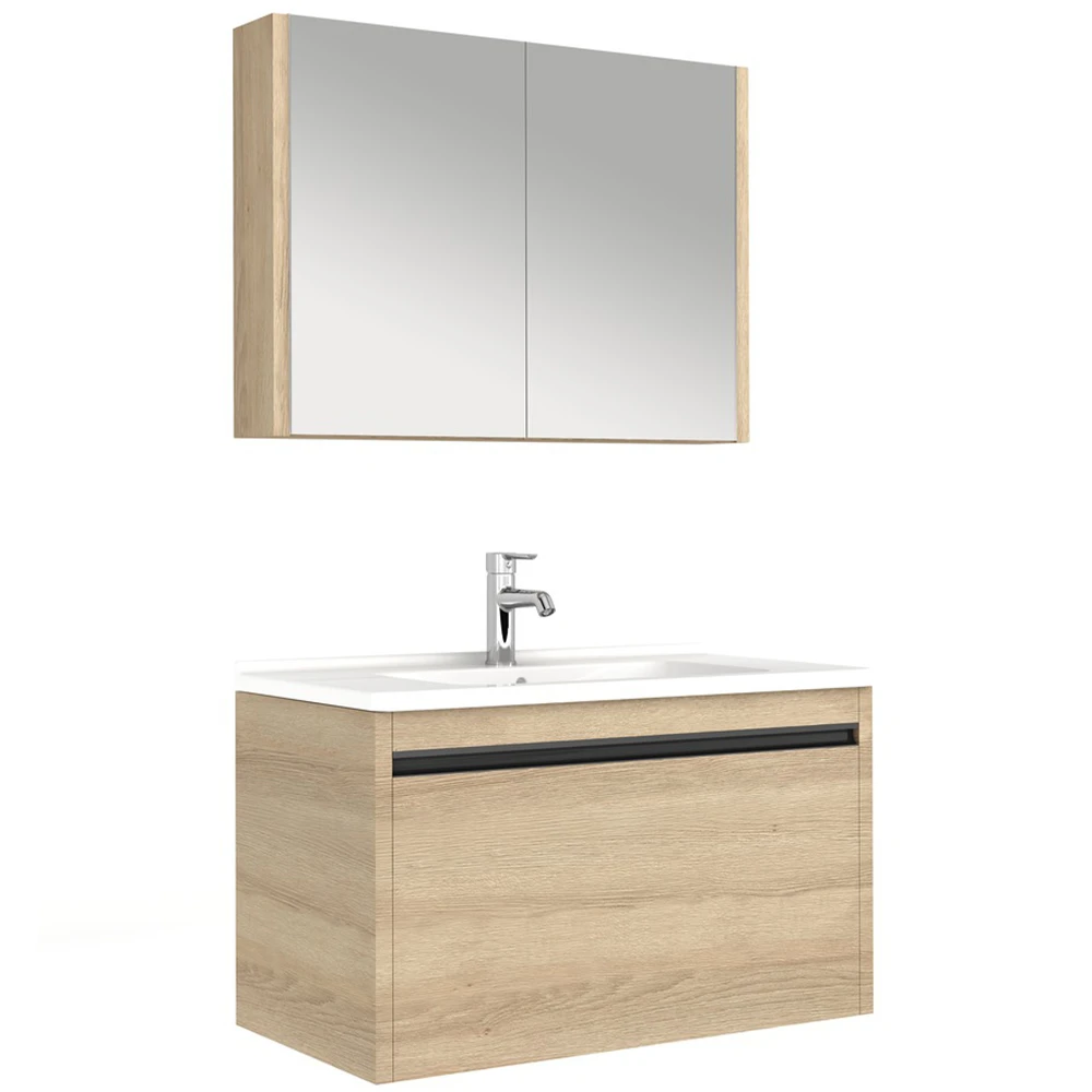 Kale Vista 100 Cm Koyu Meşe Banyo Dolabı Takımı 610100201224 Hemen Al