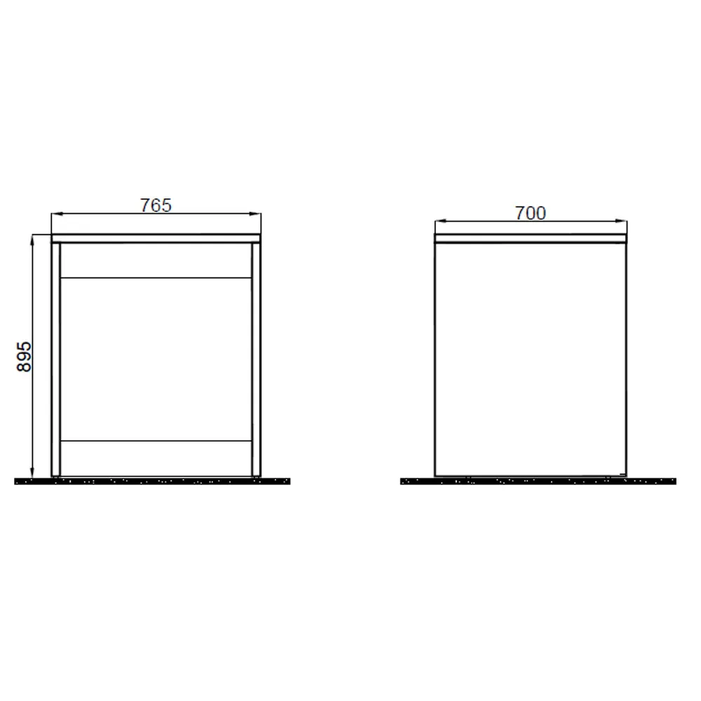 Kale Vista 76 Cm Koyu Meşe Kapaksız Çamaşır Makinesi Dolabı (D:70 Cm) Hemen Al