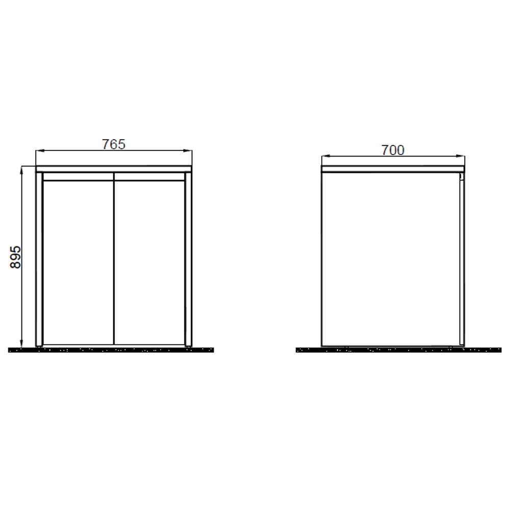 Kale Vista 76 Cm Kapaklı Mat Beyaz Çamaşır Makinesi Dolabı (D:70 Cm) Hemen Al