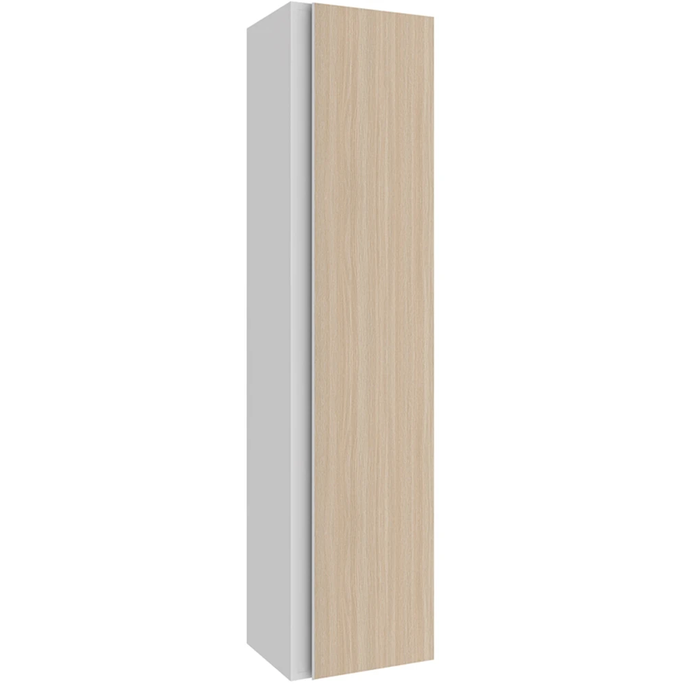 Kale Woody 40 Cm Beyaz-Krem Meşe Boy Dolabı Sağ-Sol Hemen Al