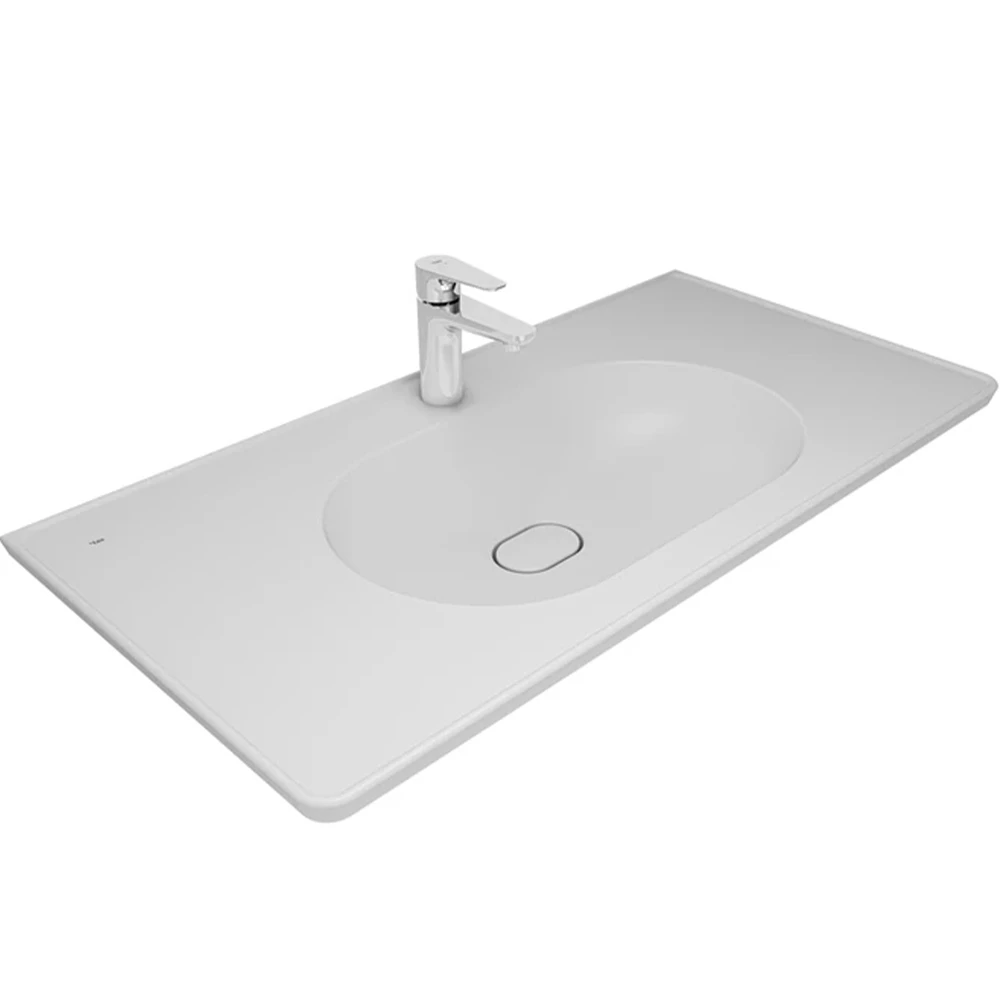 Kale Zero 2.0 100x50 Cm Mat Beyaz Etajerli Lavabo Hemen Al