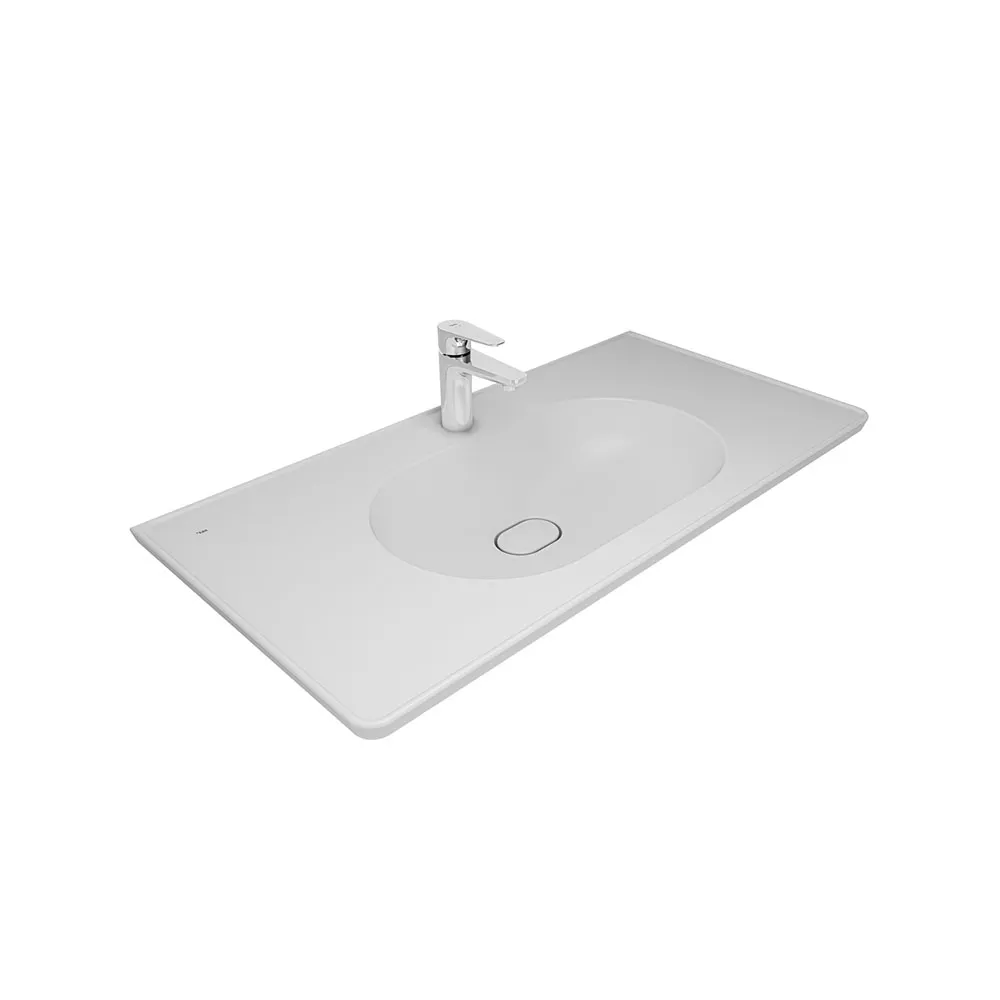 Kale Zero 2.0 100x50 Cm Mat Beyaz Etajerli Lavabo Hemen Al