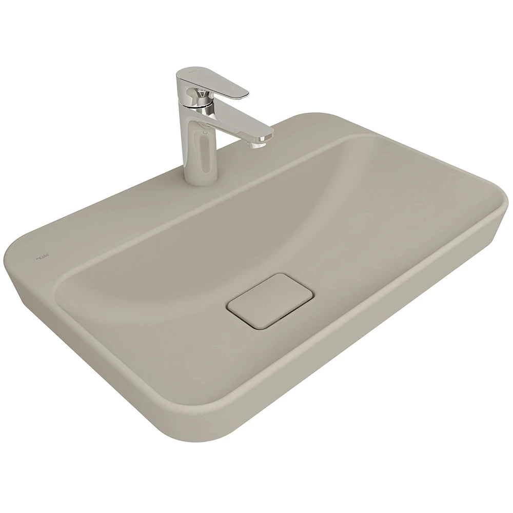 Kale Zero 2.0 60x40 Cm Mat Vizon Yarı Gömme Dikdörtgen Lavabo Hemen Al