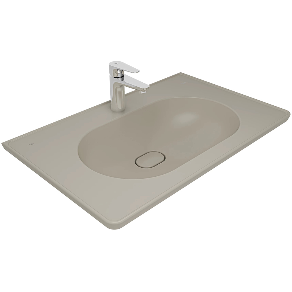 Kale Zero 2.0 80x50 Cm Mat Vizon Etajerli Lavabo Hemen Al