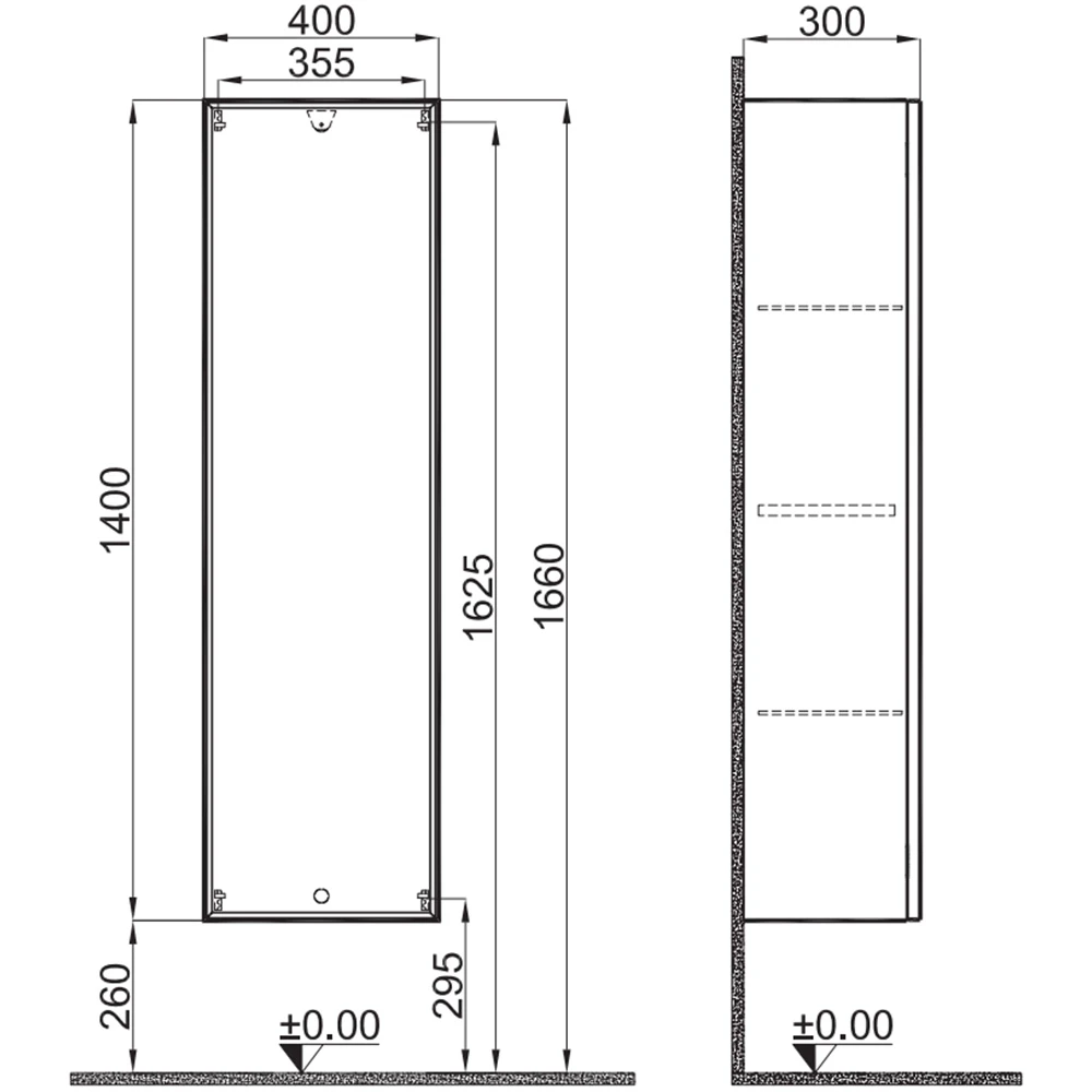 Kale Zeta 40 Cm Mat Beyaz Boy Dolabı Hemen Al