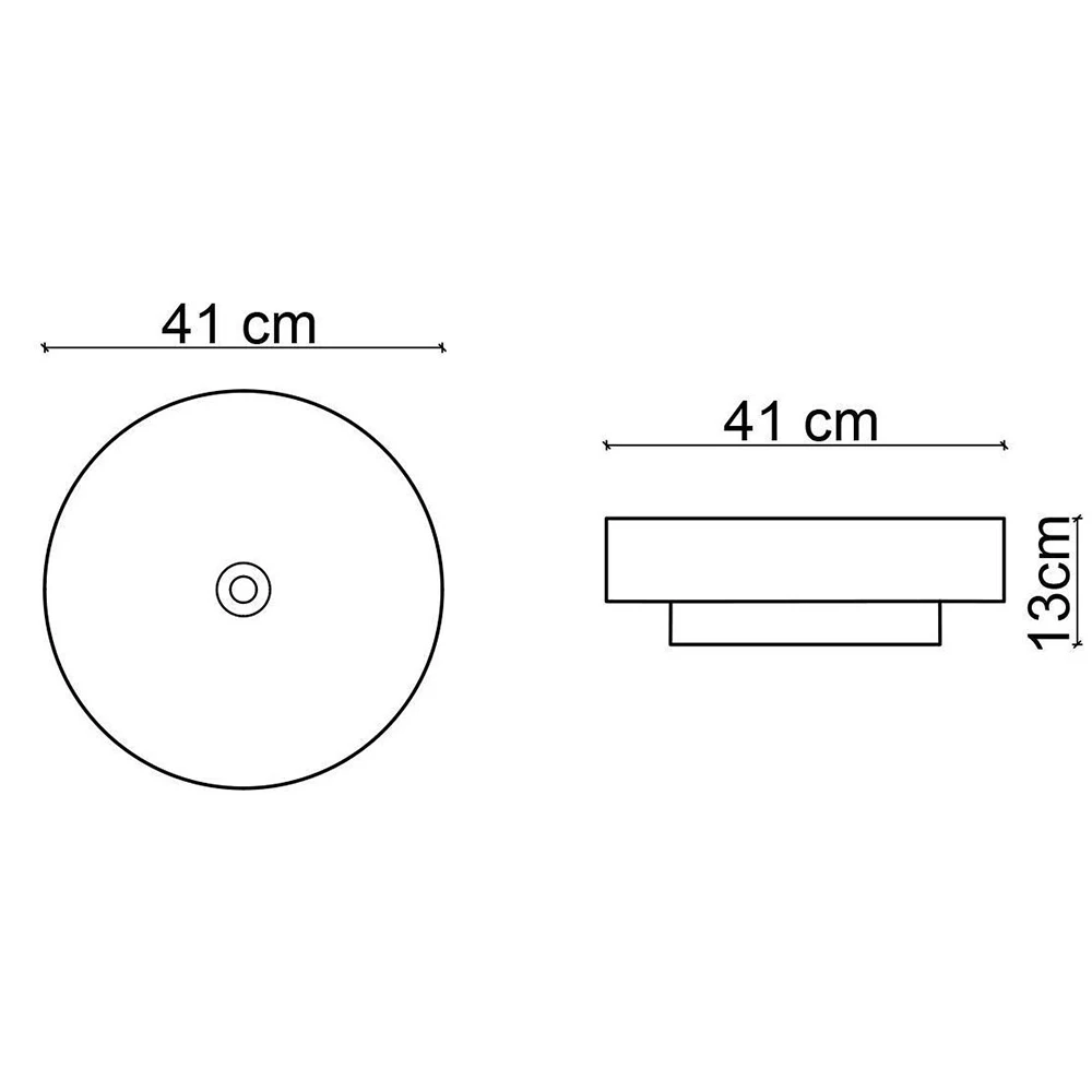Lena E-W1501MSB 41x41 Cm Mat Siyah-Beyaz Tezgah Üstü Lavabo Hemen Al