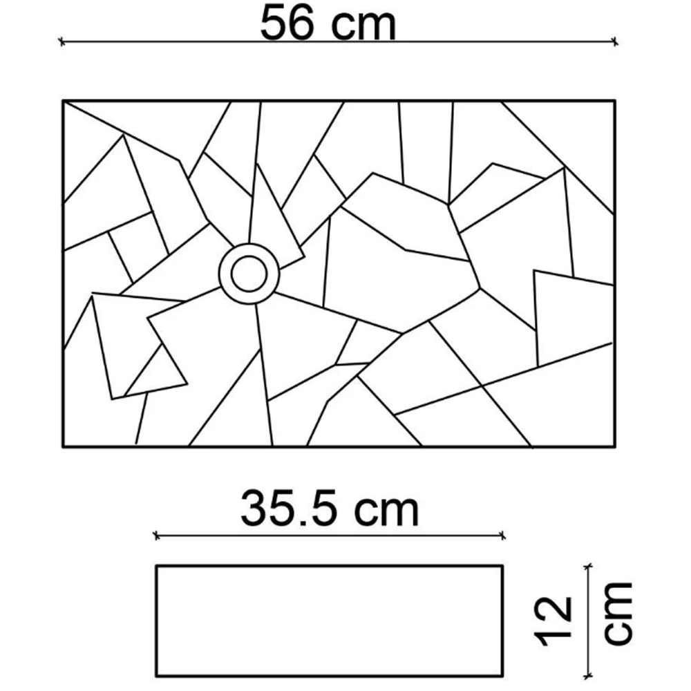 Lena E-W2000 56x36 Cm Tezgah Üstü Lavabo Hemen Al