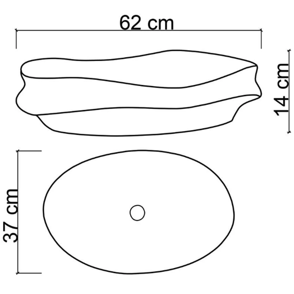 Lena E-W3000 62x37 Cm Çanak Lavabo Hemen Al